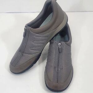 Easy Spirit Gray Women's Non-Slip Slip-On Laceless Loafers